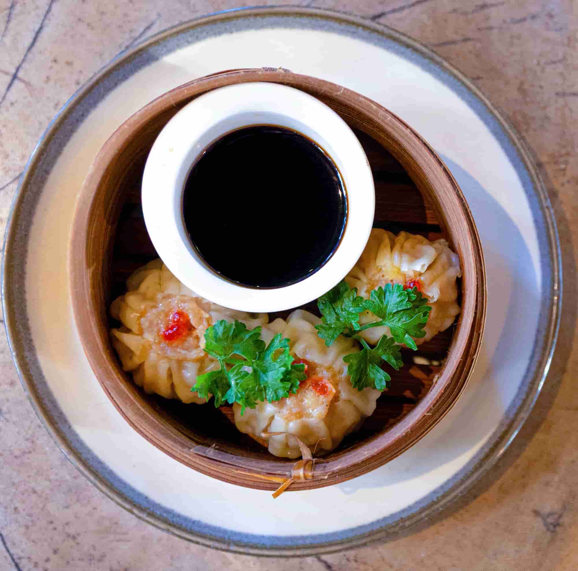 Shrimp dimsum top view